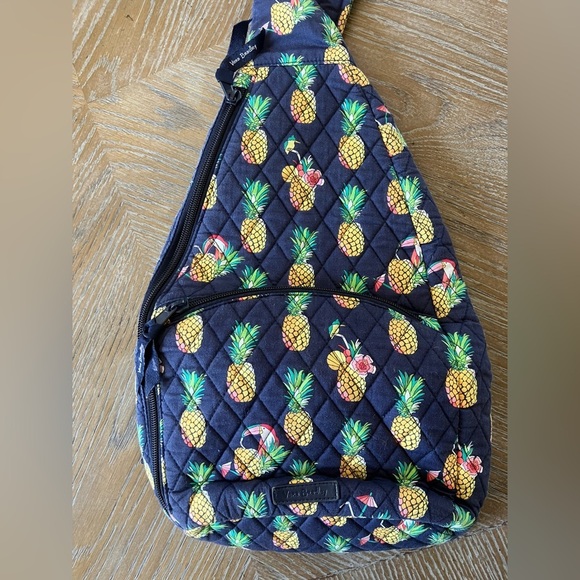 Vera Bradley Pineapple Toucan Sling Backpack - Picture 2 of 10